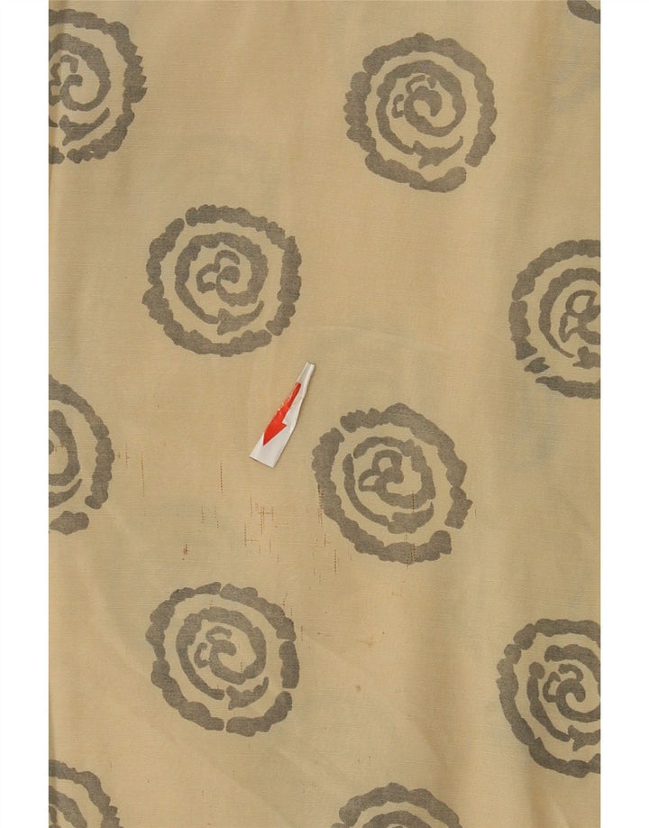 ONE WAY Herren Kurzarm-Pulloverhemd XL Beige geometrische Viskose