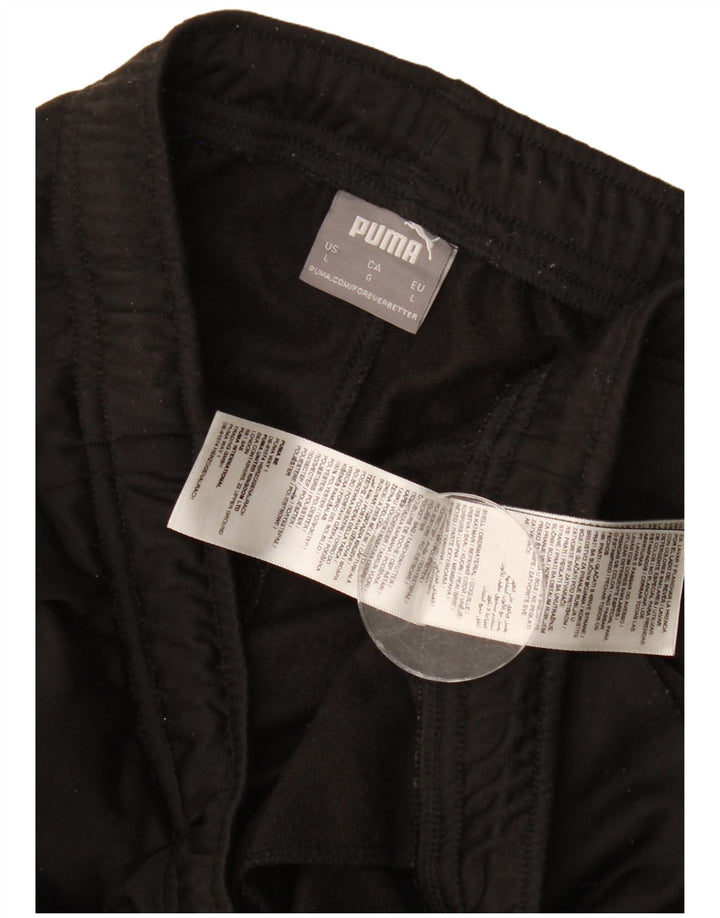 Puma Herren-Trainingshose, Jogginghose, Größe L, Schwarz, Polyester