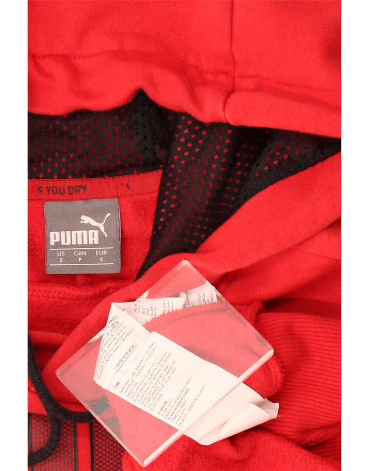 Puma Herren Graphic Hoodie Pullover Kleine rote Baumwolle
