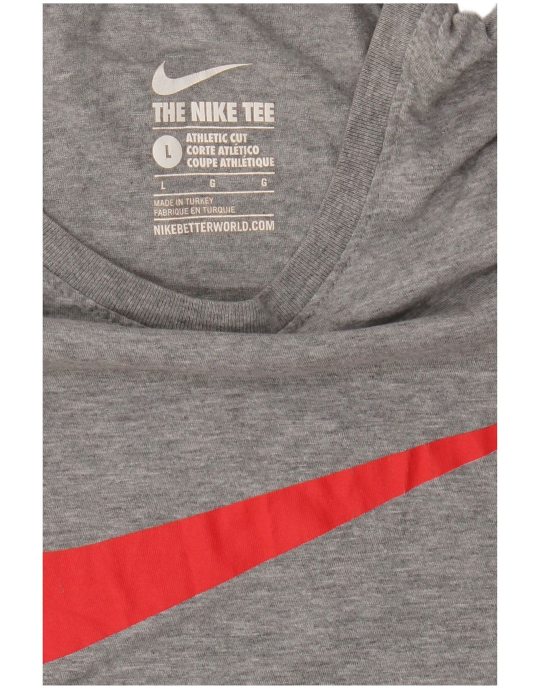 Nike Herren Athletic Cut Graphic T-Shirt Top Large Grau