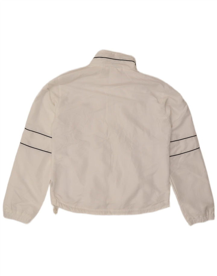 Fila Damen-Trainingsanzugoberteil, Jacke, UK 16, Größe L, Weiß, Polyester