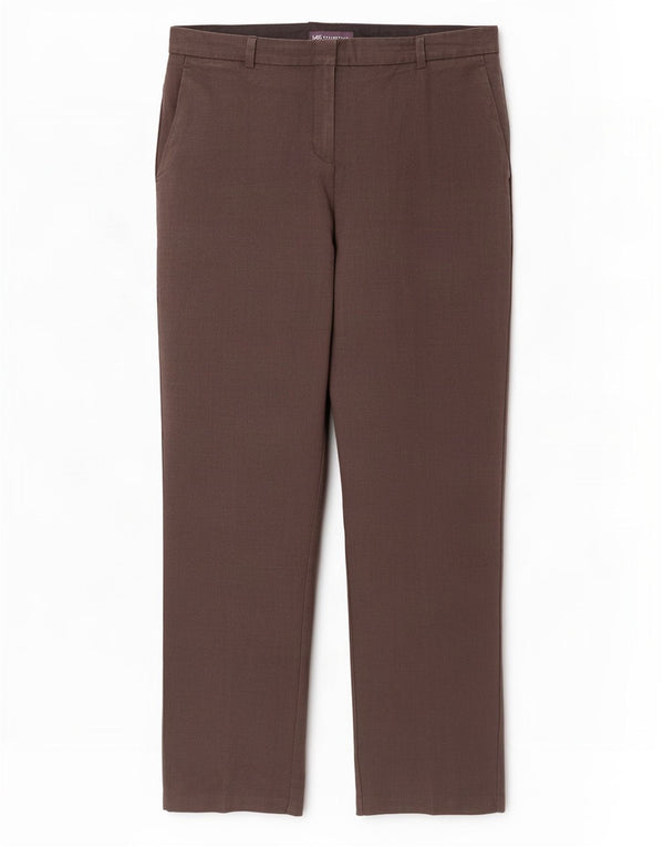 Marks & Spencer Damen Gerade Freizeithose UK 14 Large W34 L30 Grau