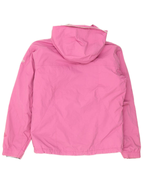 Columbia Damen-Regenjacke mit Kapuze, UK 14, mittelrosa Nylon