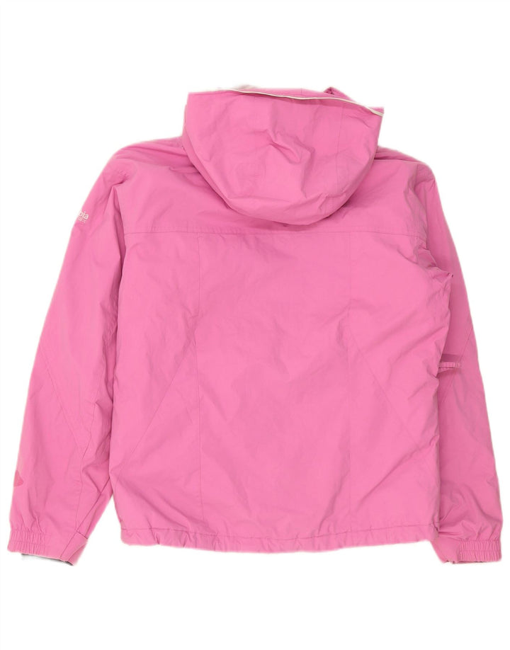 Columbia Damen-Regenjacke mit Kapuze, UK 14, mittelrosa Nylon