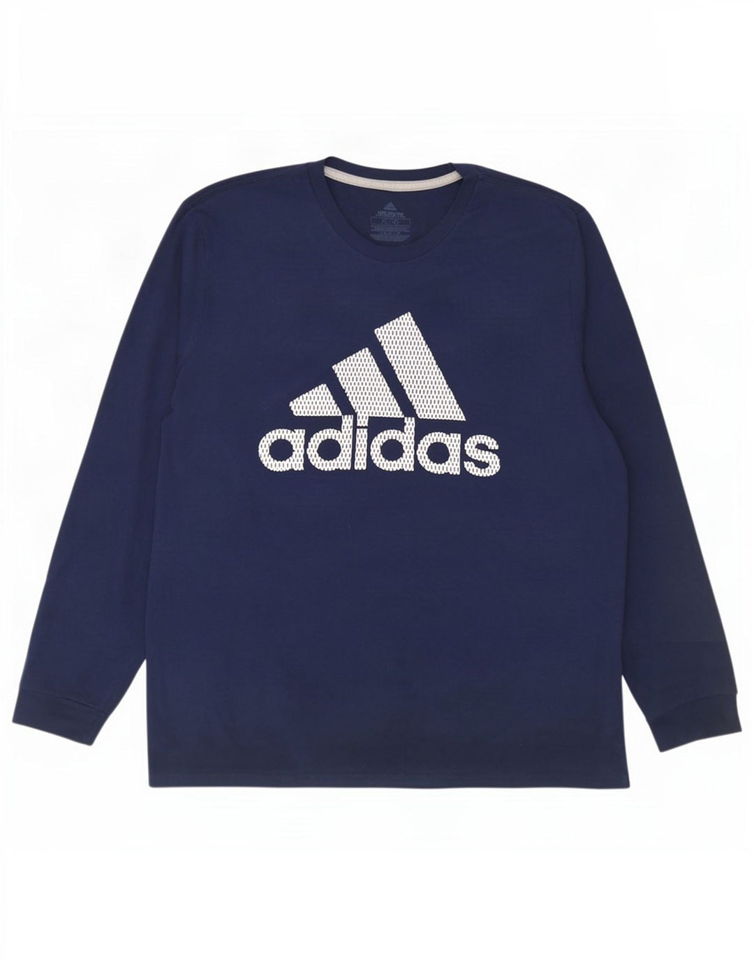 Adidas Herren Climalite Graphic Top Langarm XL Marineblau Polyester