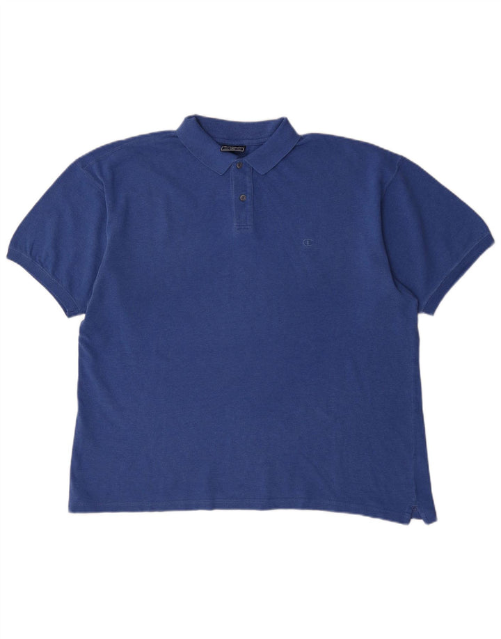 Champion Herren Poloshirt XL Blau Baumwolle