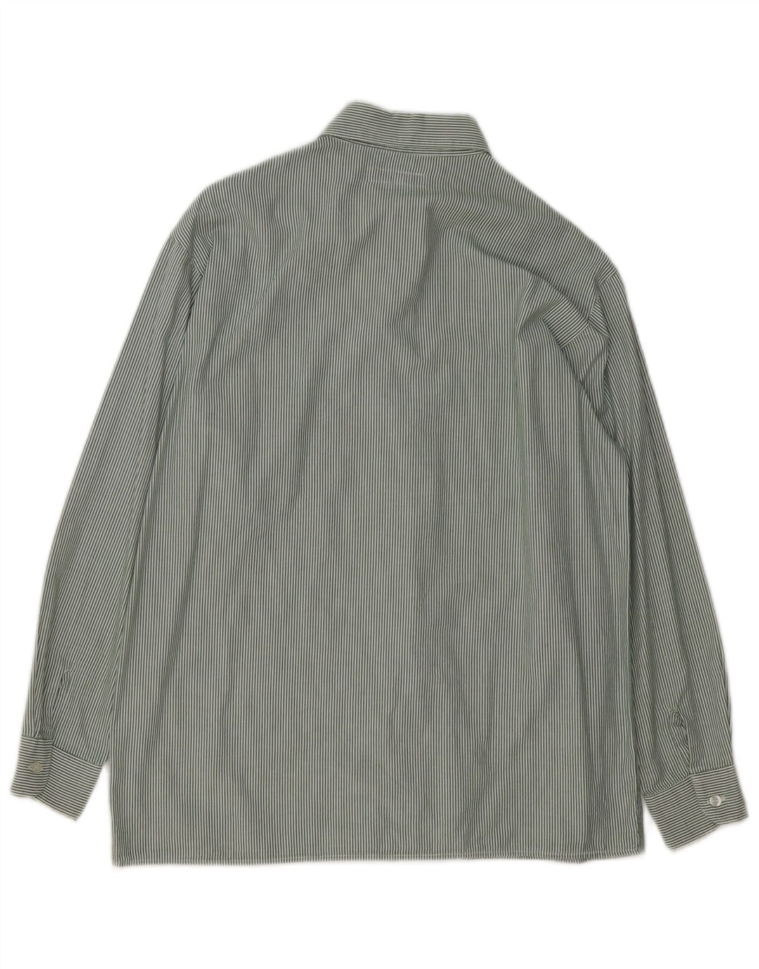 GIORGIO ARMANI Hemd für Jungen, 11–12 Jahre, grüne Nadelstreifen-Baumwolle