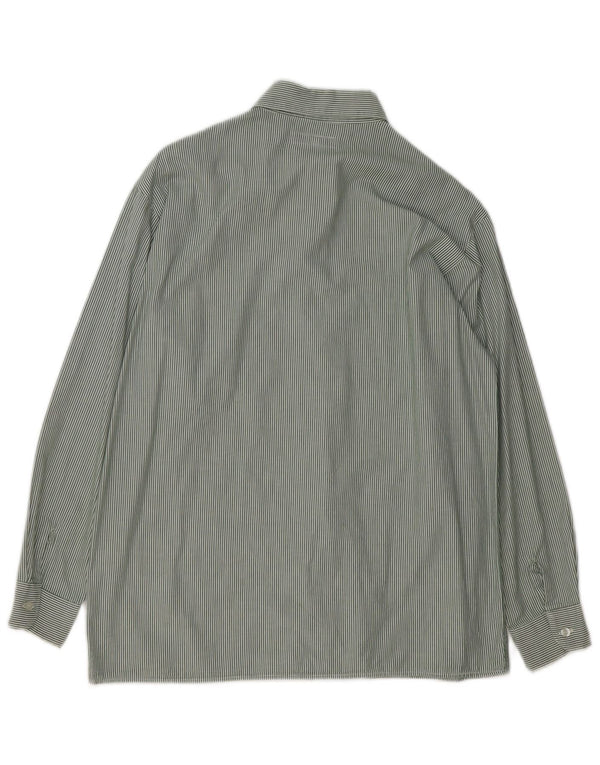 GIORGIO ARMANI Hemd für Jungen, 11–12 Jahre, grüne Nadelstreifen-Baumwolle