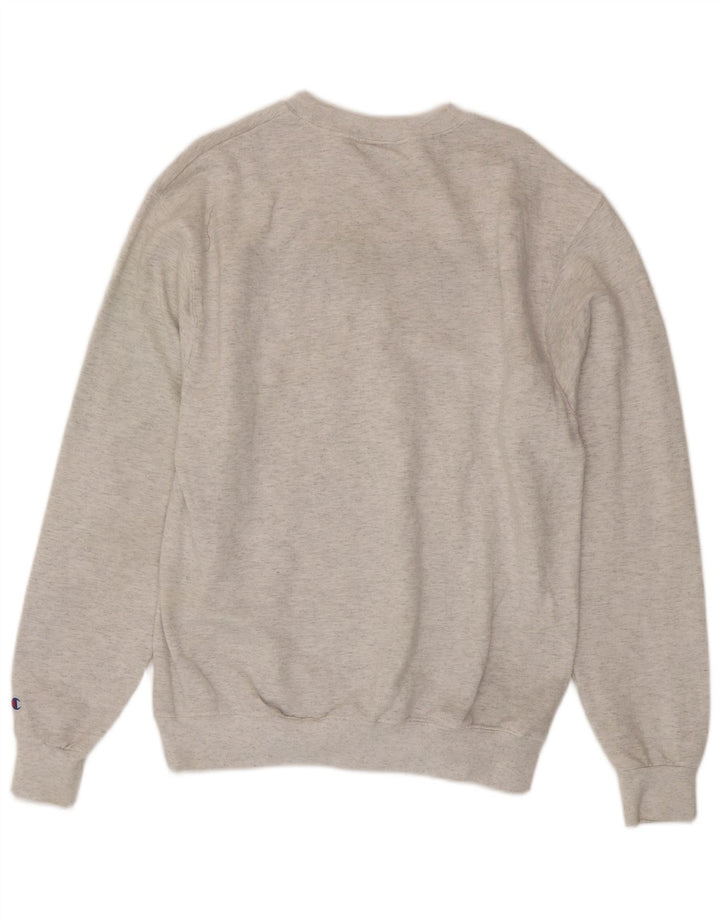 Champion Herren-Sweatshirt mit Grafik, mittelgraue Baumwolle