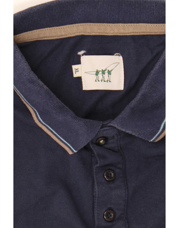 Henry Cottons Herren-Poloshirt, groß, Marineblau