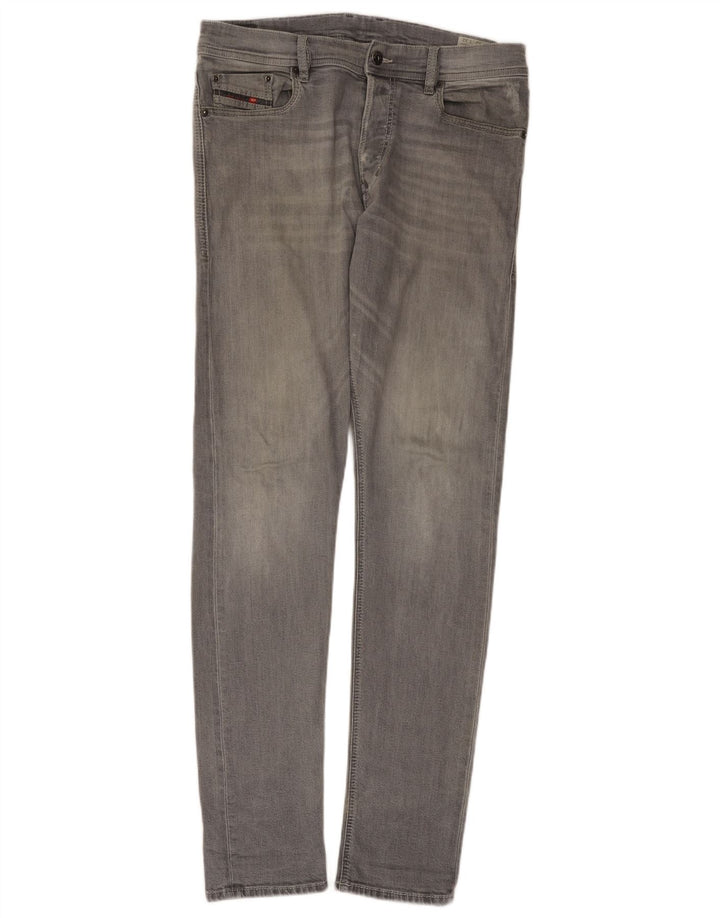 Diesel Herren Tepphar Carrot Slim Jeans W32 L32 Graue Baumwolle
