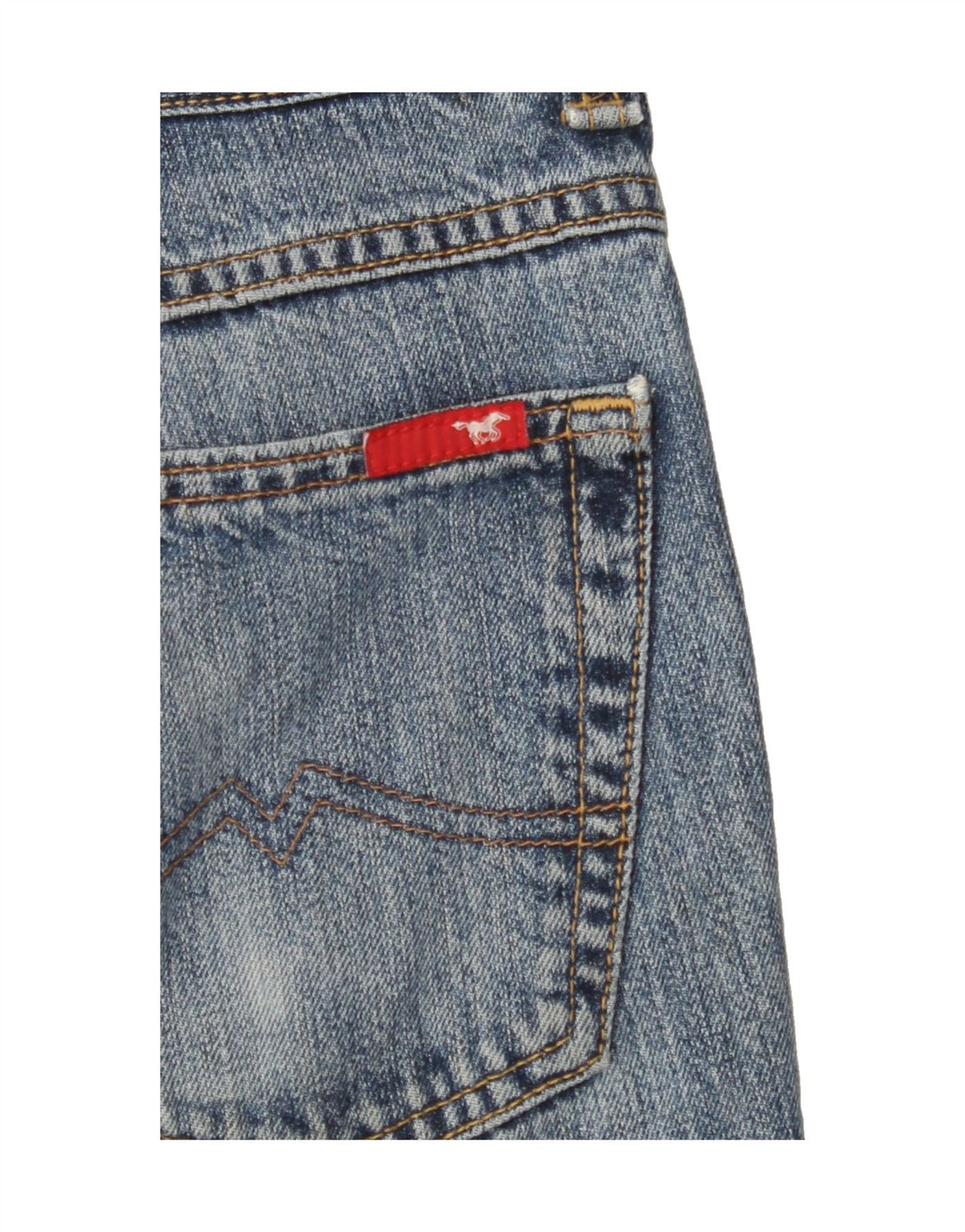 MUSTANG Mens Straight Jeans W30 L31 Blue Vintage Mustang and Second-Hand Mustang from Messina Hembry 