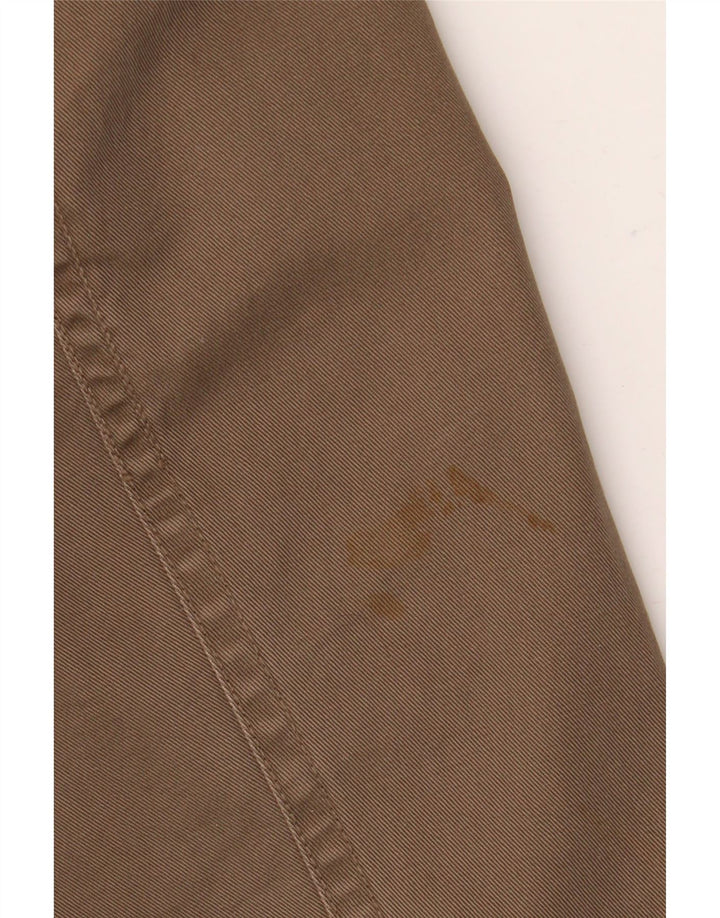 BENETTON Herren Parka mit Kapuze IT 48 Mittelbraunes Polyester