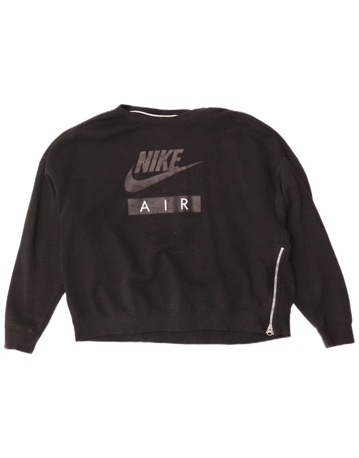 Nike Damen-Sweatshirt „Air Graphic“, übergroß, Größe 40, Schwarz