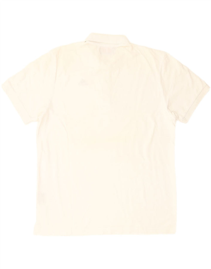 KAPPA Mens Polo Shirt XL White Cotton Vintage Kappa and Second-Hand Kappa from Messina Hembry 