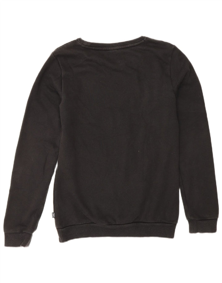 PUMA Jungen Graphic Sweatshirt Pullover 13–14 Jahre, schwarze Baumwolle