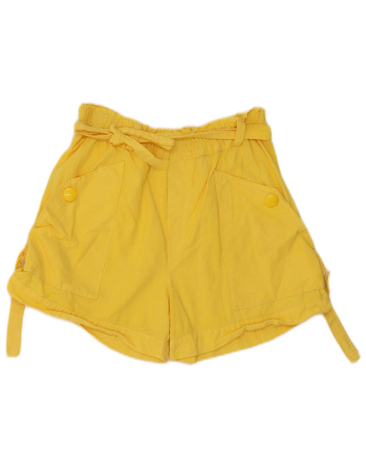 Vintage Damen Cargo Shorts W28 Mittelgelb