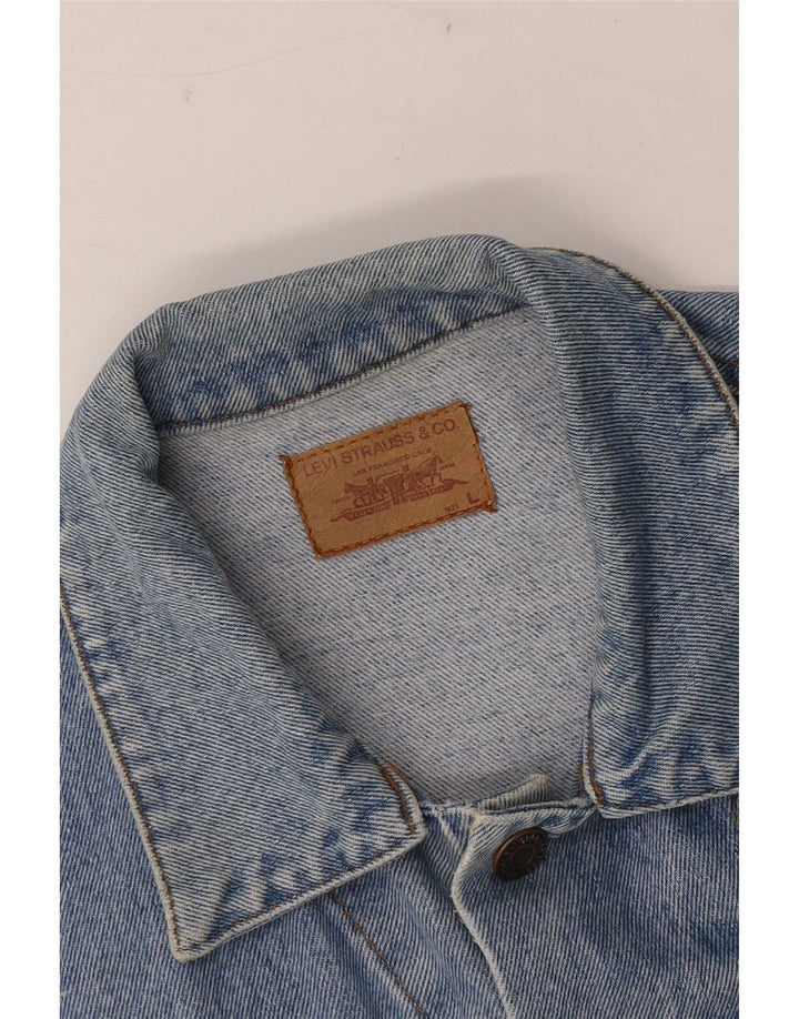 Levi's Herren Jeansjacke UK 40 Large Blau