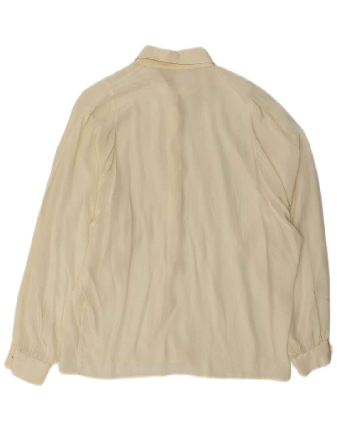 Vintage Damen Hemdbluse UK 16 Large Off White