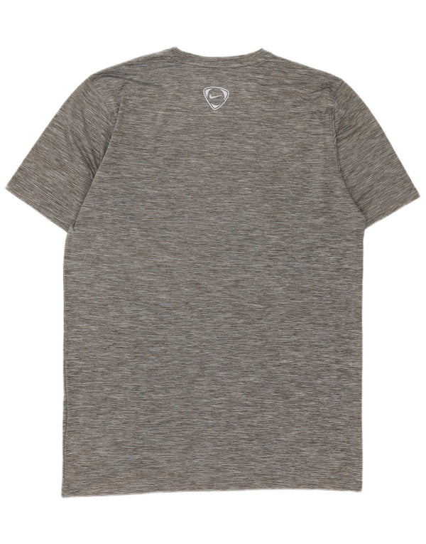 Nike Herren Dri Fit T-Shirt Top 3XL Grau geflecktes Polyester