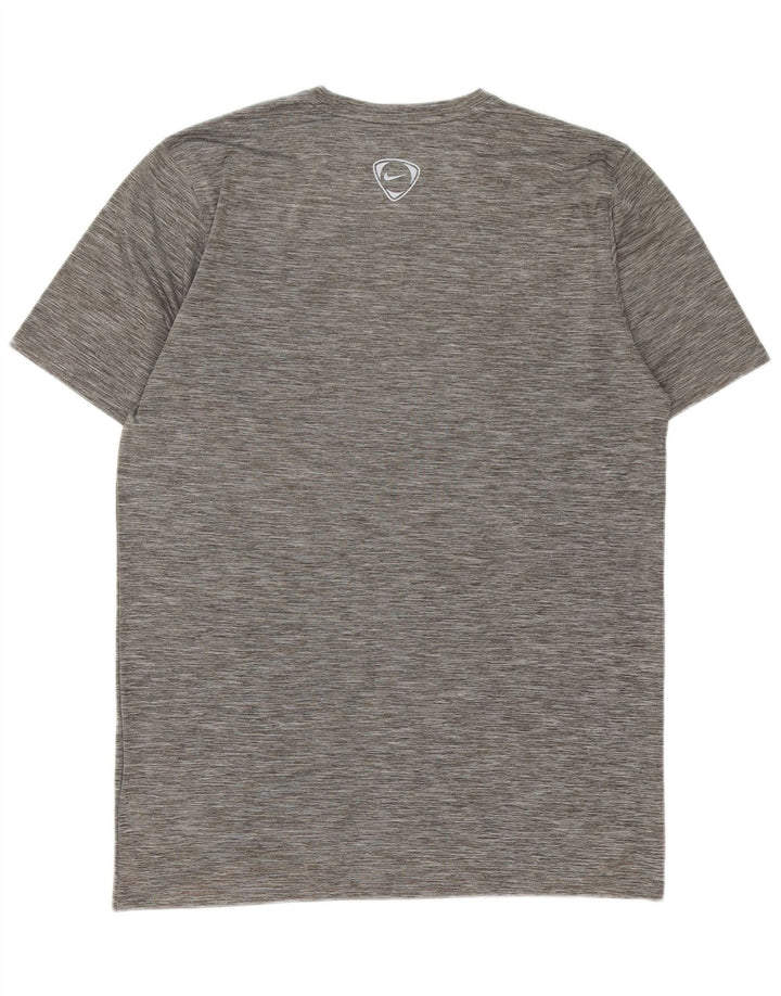 Nike Herren Dri Fit T-Shirt Top 3XL Grau geflecktes Polyester