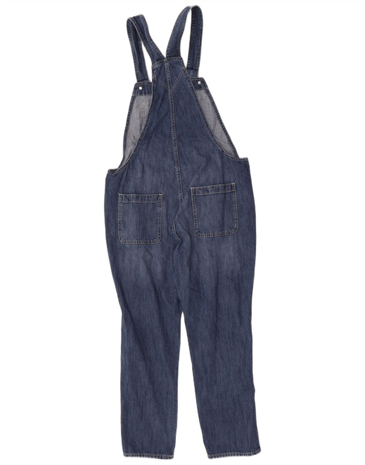 Gap Damen Latzhose Slim Jeans Medium W36 L26 Blaue Baumwolle
