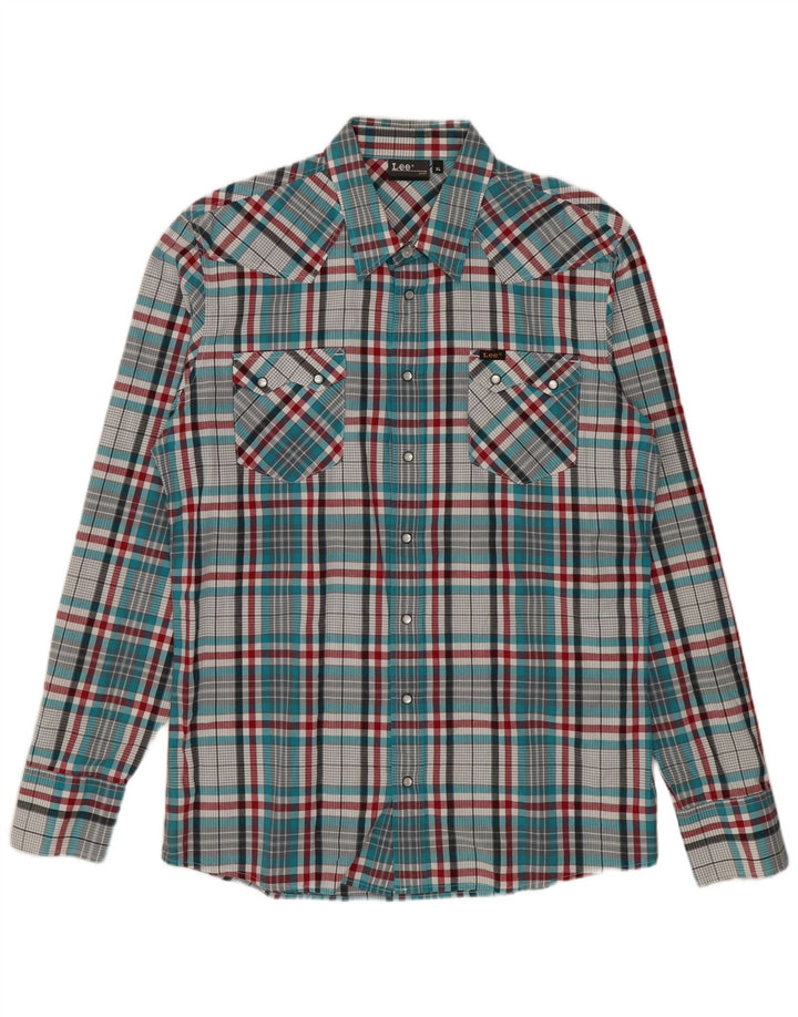 Lee Herren-Flanellhemd XL, mehrfarbig, kariert, Baumwolle