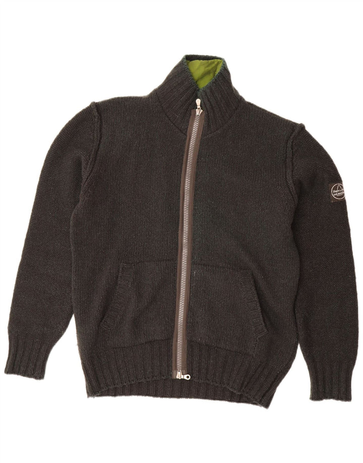 MURPHY & NYE Herren Sailmakers Cardigan Pullover XL Graue Wolle