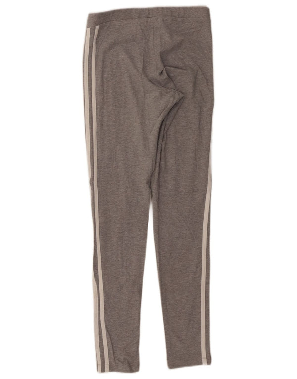 Adidas Damen Leggings UK 6 XS Graue Baumwolle