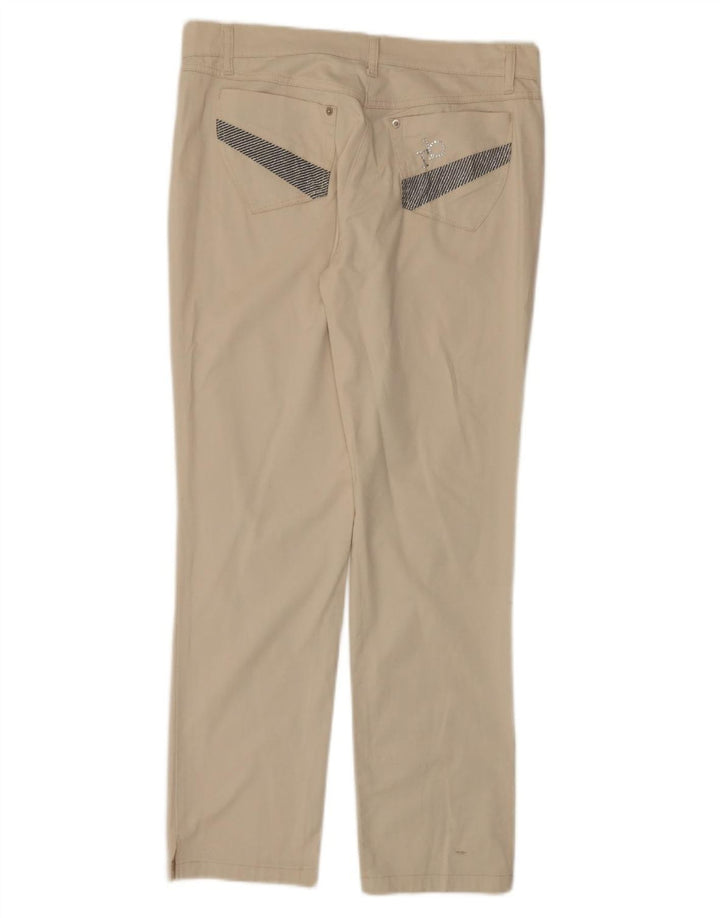 ROCCOBAROCCO Damen Gerade Freizeithose IT 46 Large W34 L30 Beige