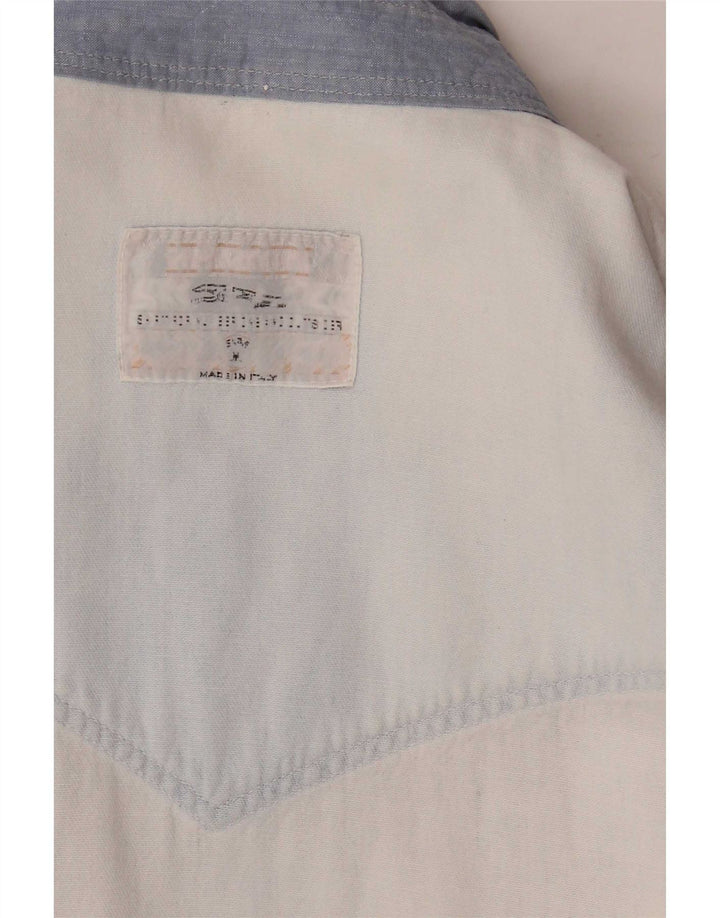 Wampum Herren Jeanshemd Mittelblau