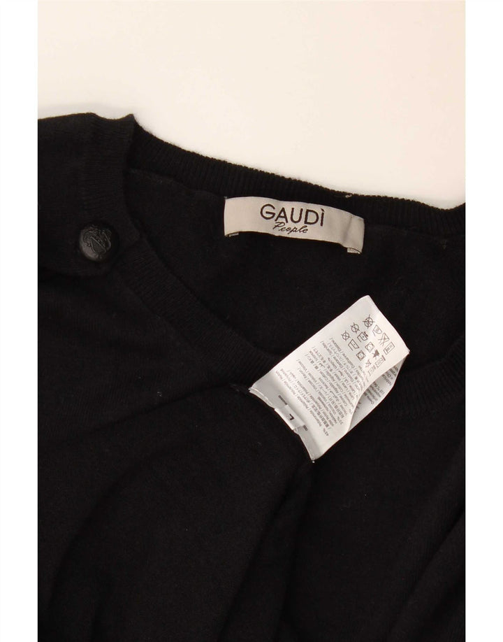 Gaudi Damen-Pullover mit U-Boot-Ausschnitt, Gr. 16, Größe L, Schwarz, Polyamid