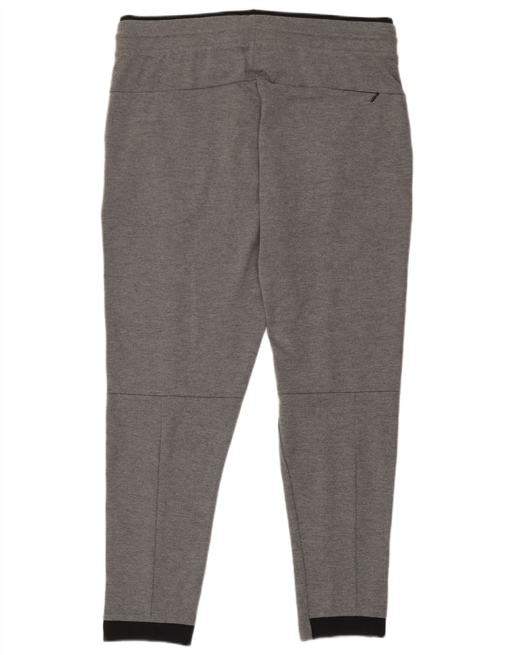 Zara Damen-Trainingshose UK 18 XL Graues Colourblock-Polyester