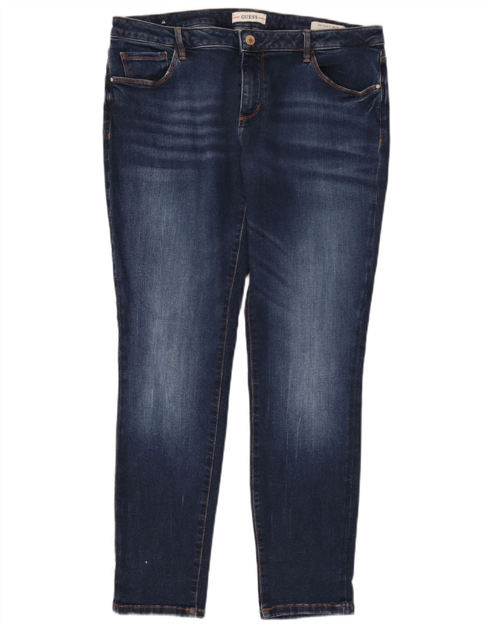 Guess Damen Skinny Jeans XL W36 L30 Blau