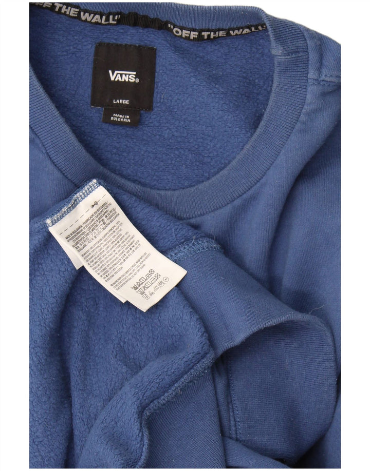 Vans Herren Tall Sweatshirt Pullover Große blaue Baumwolle