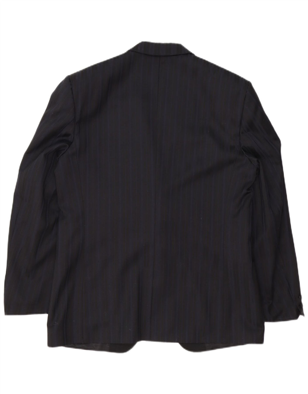 TREVIRA Herren-Blazer mit 1 Knopf, Größe 52, XL, Marineblau, gestreift, Polyester