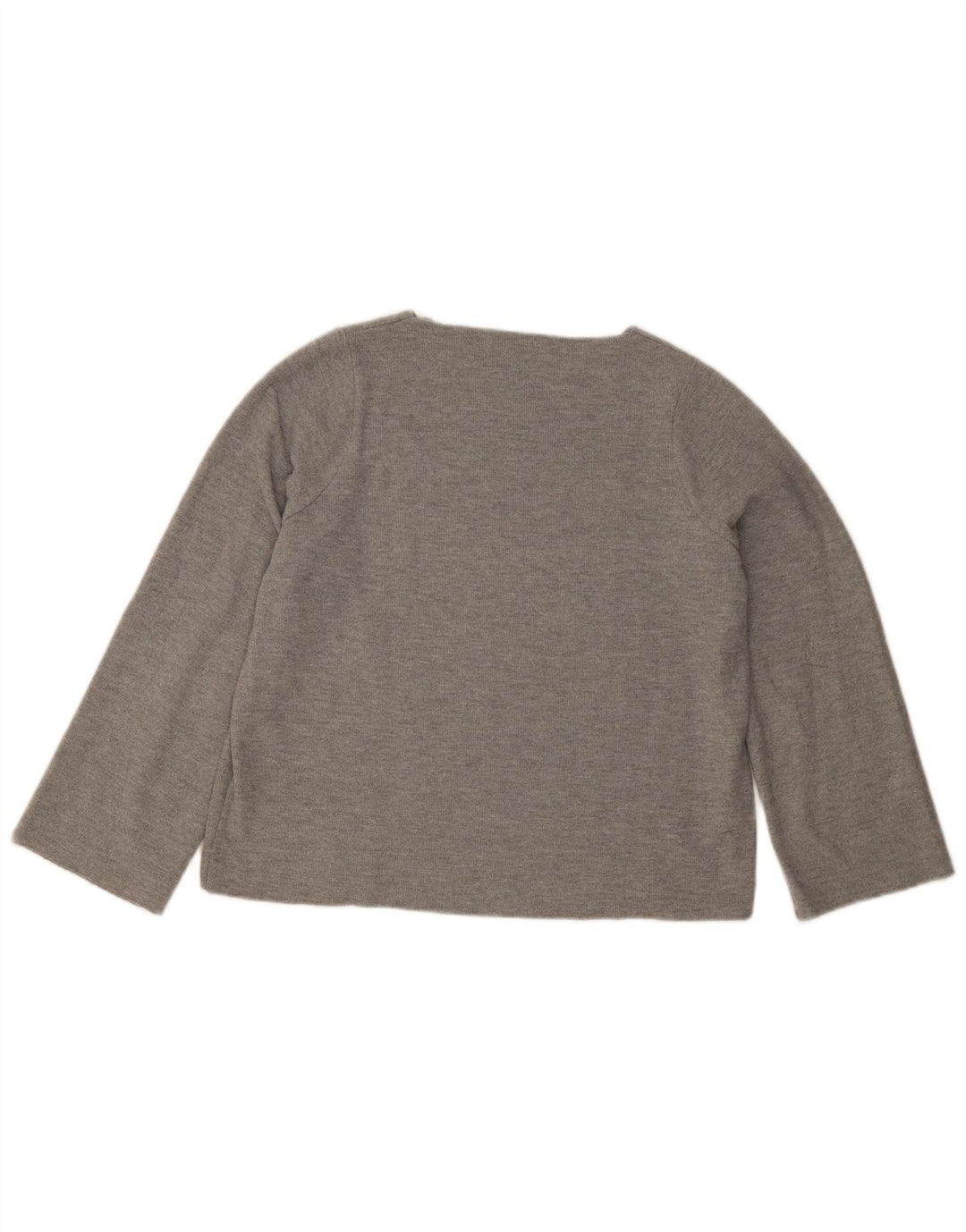 Zara Damen Trafaluc Übergroßes Top Langarm UK 10 Small Grau