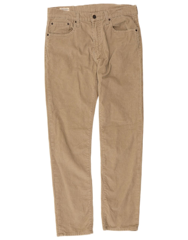 Levi's Herren 502 Tapered Cordhose W32 L32 Beige Baumwolle