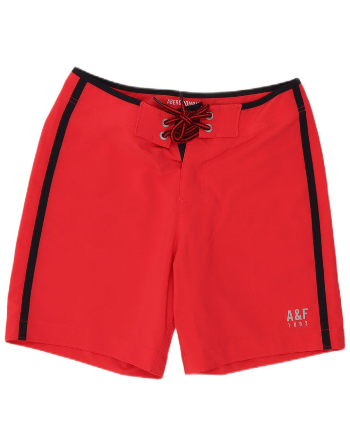Abercrombie & Fitch Herren-Badeshorts, klein, rosa, Polyester