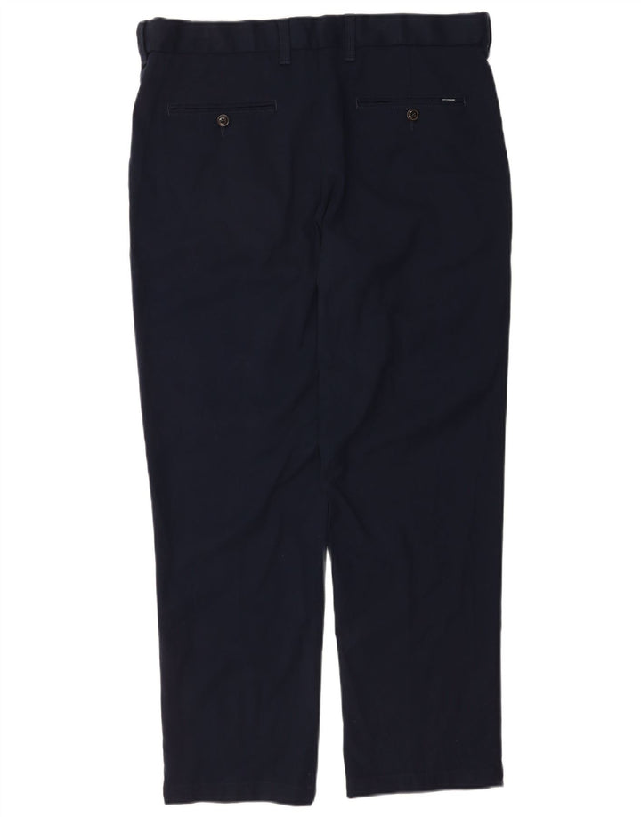 Gerade Herren-Anzughose von Marks & Spencer, W36, L27, Marineblau, Polyester