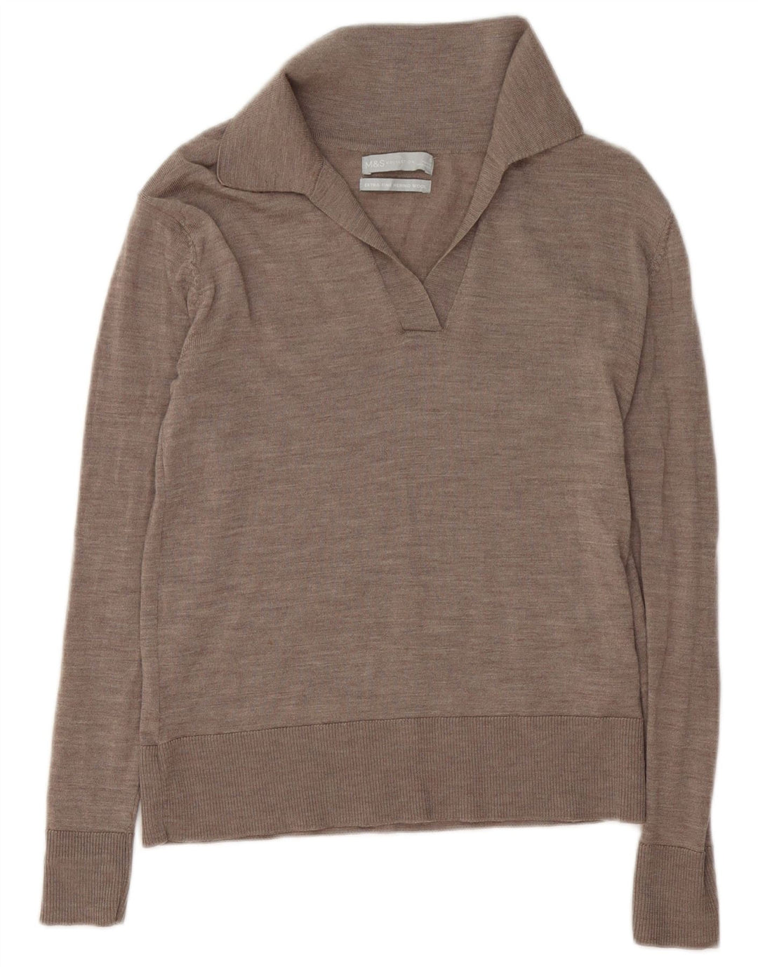 Marks & Spencer Damen-Pullover mit Rollkragen, Gr. 10, Größe S, Grau