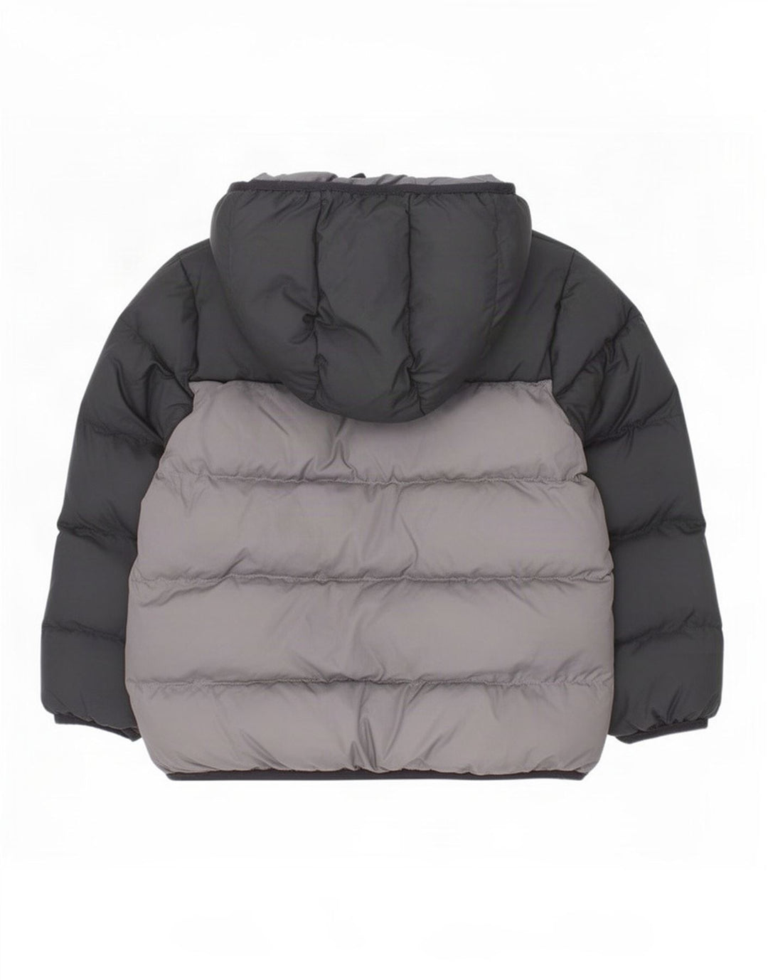 Adidas Wattierte Jacke mit Kapuze für Jungen, 6–7 Jahre, schwarzes Colourblock-Polyester