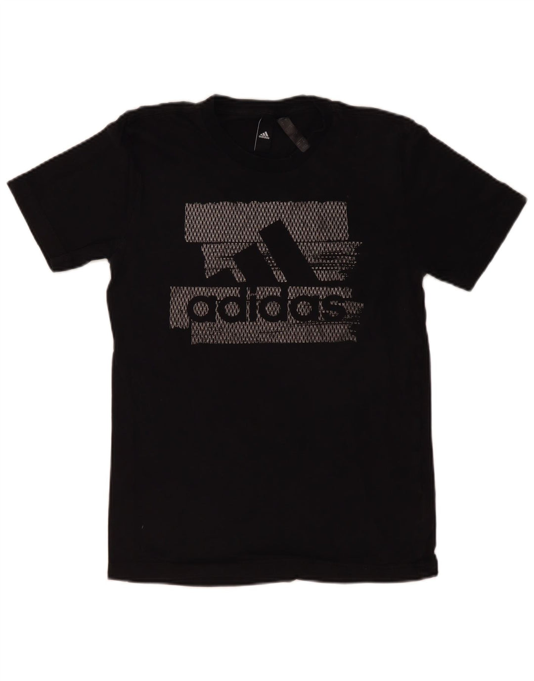 ADIDAS Herren Grafik T-Shirt Top Small Schwarz Baumwolle