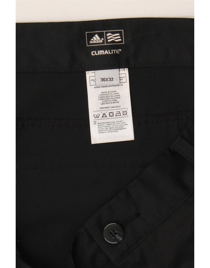 Adidas Herren Climalite Straight Chino Hose W36 L32 Schwarz Polyester