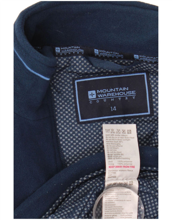 Mountain Warehouse Fleecejacke für Damen, UK 14, Größe L, Marineblau, Polyester