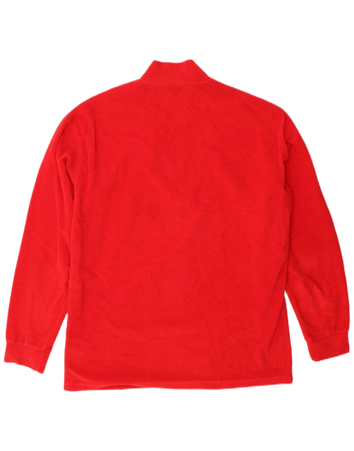 FILA Herren-Fleecepullover mit Reißverschluss, IT 54 XL, rotes Polyester