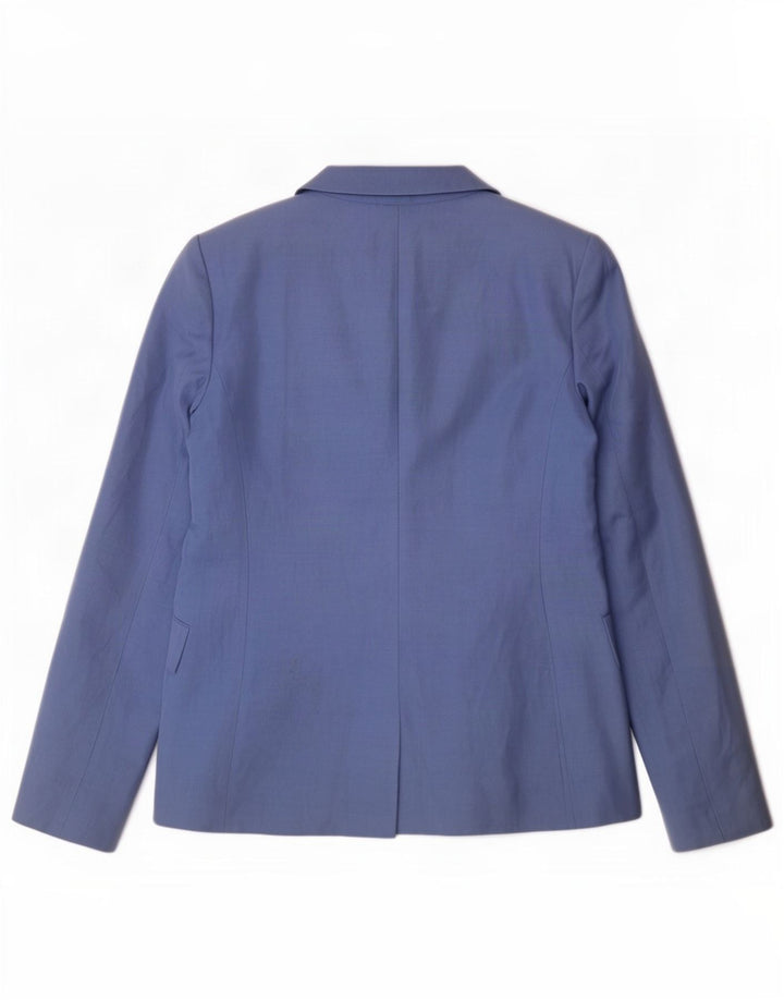 Hobbs Damen-Blazer mit 2 Knöpfen, UK 12, mittelblaues Leinen