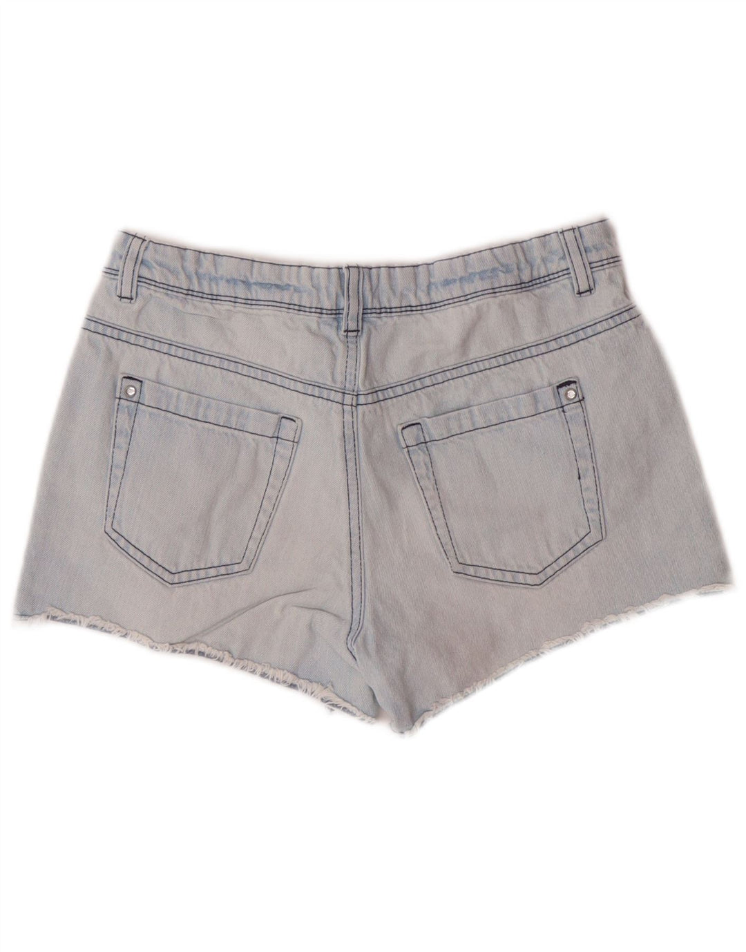 BENETTON Mädchen-Jeansshorts, 11–12 Jahre, 2XL W26, blaue Baumwolle