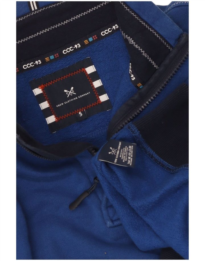 Crew Clothing Herren-Sweatshirt mit Grafik, Größe S, Blau, Farbblock