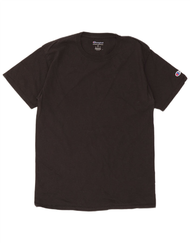 Champion Herren T-Shirt Top Medium Schwarz Baumwolle